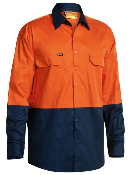 Bisley Hi Vis Cool Lightweight Drill Shirt