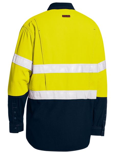 TENCATE TECASAFE PLUS 480 TAPED HI VIS LIGHTWEIGHT FR VENTED SHIRT