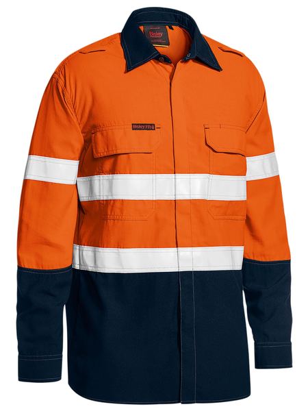 TENCATE TECASAFE PLUS 480 TAPED HI VIS LIGHTWEIGHT FR VENTED SHIRT