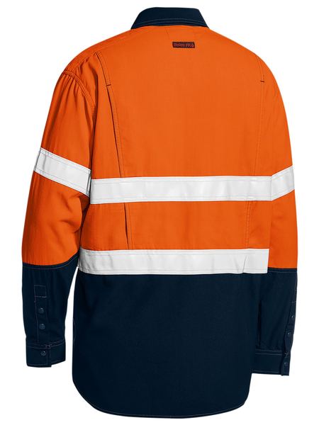 TENCATE TECASAFE PLUS 480 TAPED HI VIS LIGHTWEIGHT FR VENTED SHIRT