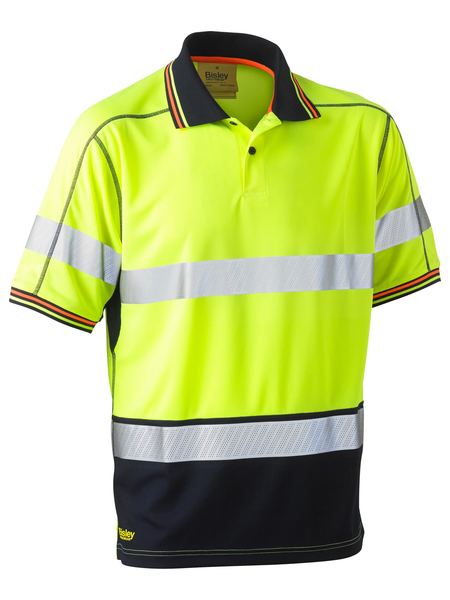 Bisley Taped Hi Vis Polyester Mesh Polo S/S