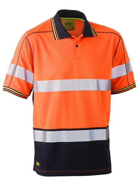 Bisley Taped Hi Vis Polyester Mesh Polo S/S