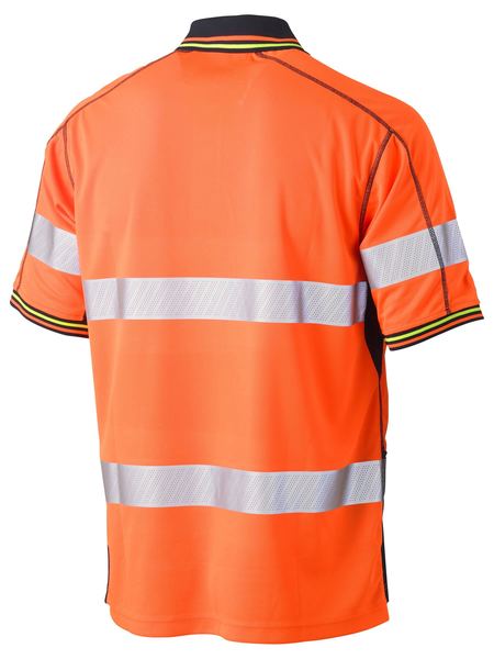 Bisley Taped Hi Vis Polyester Mesh Polo S/S