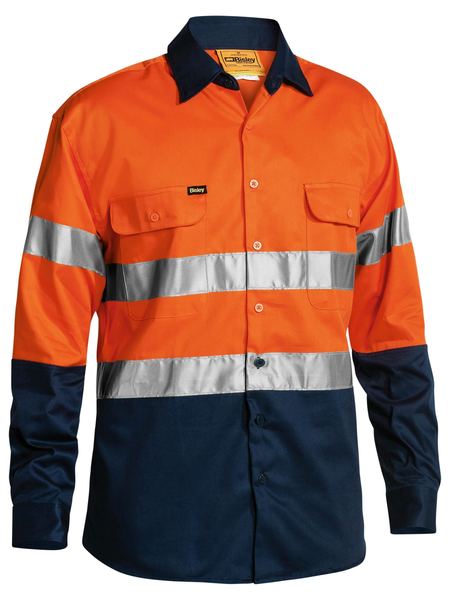 Bisley Taped HI VIS Drill Shirt