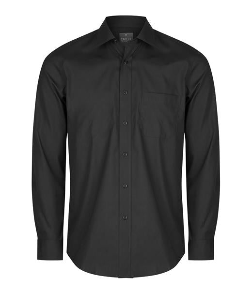 NICHOLSON MENS PREMIUM POPLIN LONG SLEEVE SHIRT