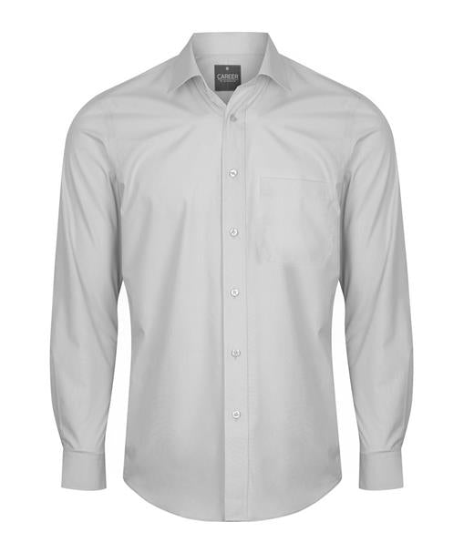 NICHOLSON MENS PREMIUM POPLIN LONG SLEEVE SHIRT