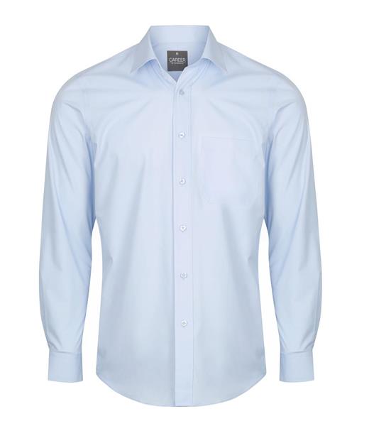 NICHOLSON MENS PREMIUM POPLIN LONG SLEEVE SHIRT