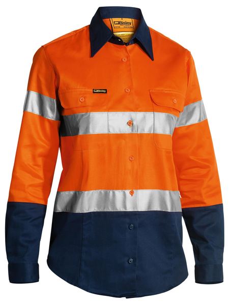 WOMEN'S TAPED HI VIS DRILL SHIRT