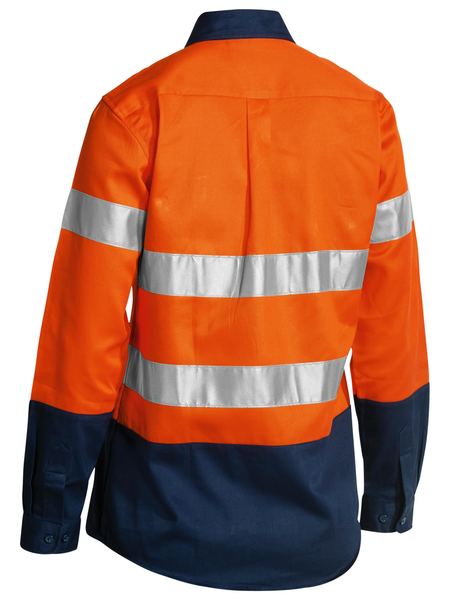 WOMEN'S TAPED HI VIS DRILL SHIRT