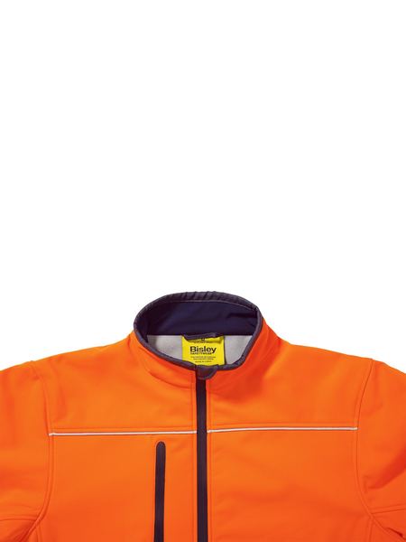 Bisley Taped Hi Vis Soft Shell Jacket