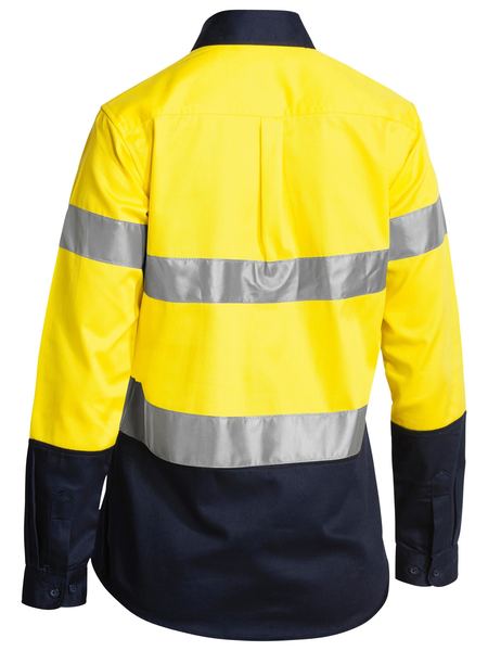 WOMEN'S TAPED HI VIS DRILL SHIRT