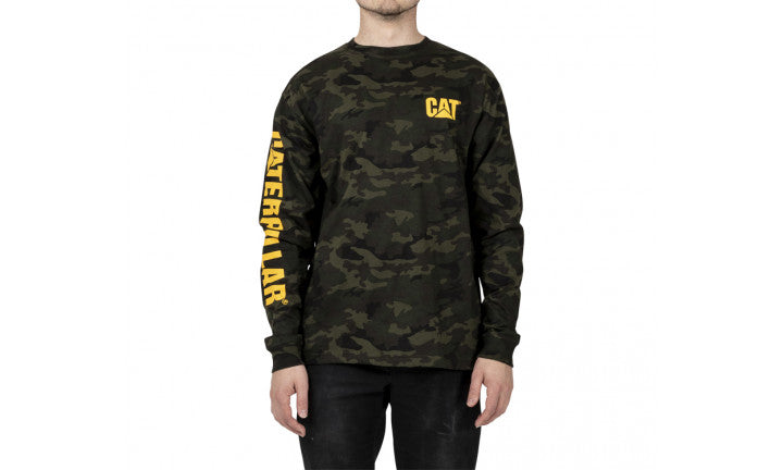 CAT Trademark Banner Long Sleeve Tee