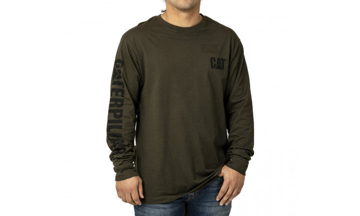 CAT Trademark Banner Long Sleeve Tee