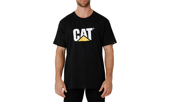 CAT Trademark Logo Tee - Black