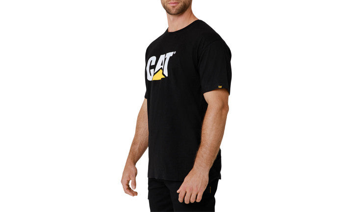 CAT Trademark Logo Tee - Black