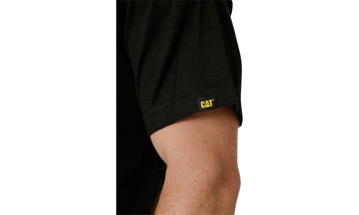 CAT Trademark Logo Tee - Black