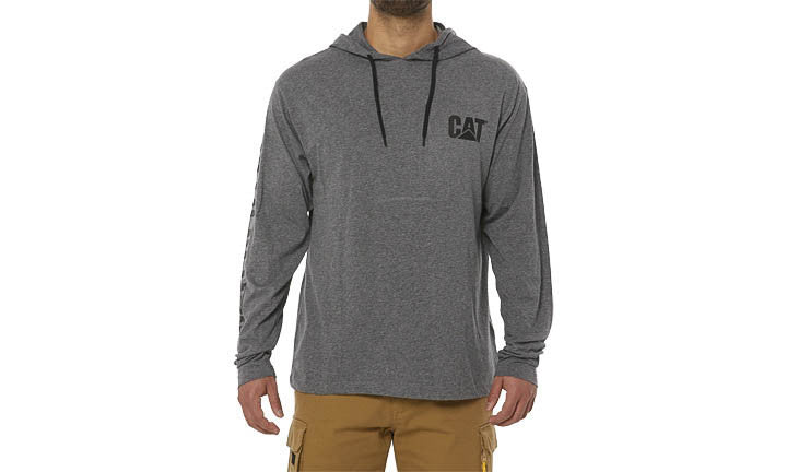 CAT UPF Hooded Banner Long Sleeve Tee