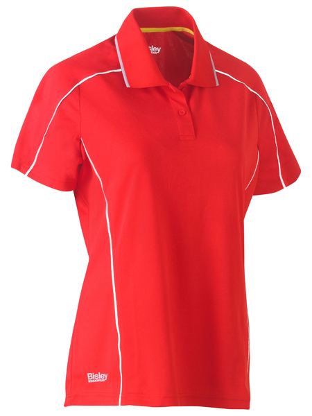 Bisley Women's Cool Mesh Polo With Reflective Piping