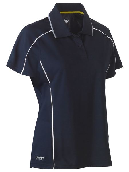 Bisley Women's Cool Mesh Polo With Reflective Piping