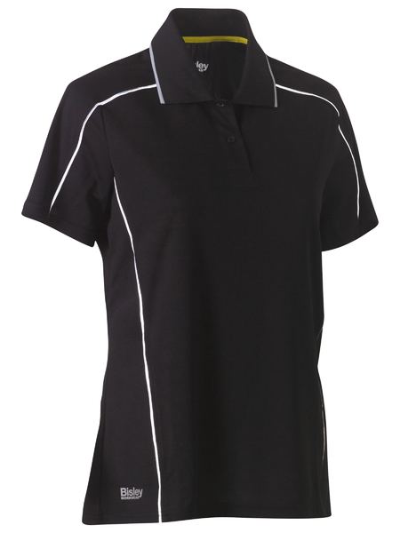 Bisley Women's Cool Mesh Polo With Reflective Piping