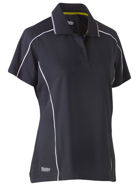 Bisley Women's Cool Mesh Polo With Reflective Piping