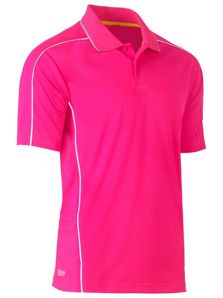 Bisley Cool Mesh Polo With Reflective Piping