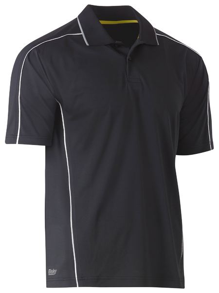 Bisley Cool Mesh Polo With Reflective Piping