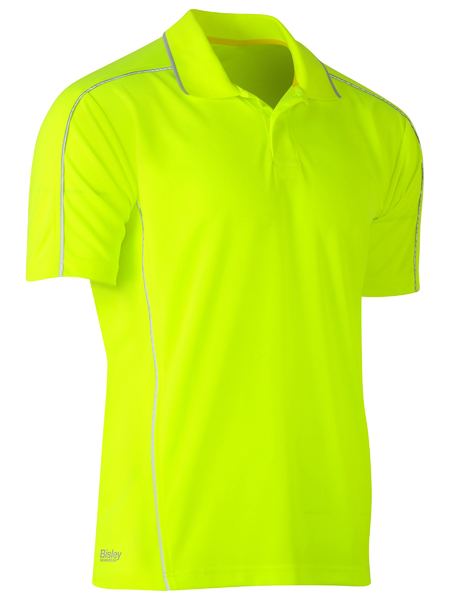 Bisley Cool Mesh Polo With Reflective Piping