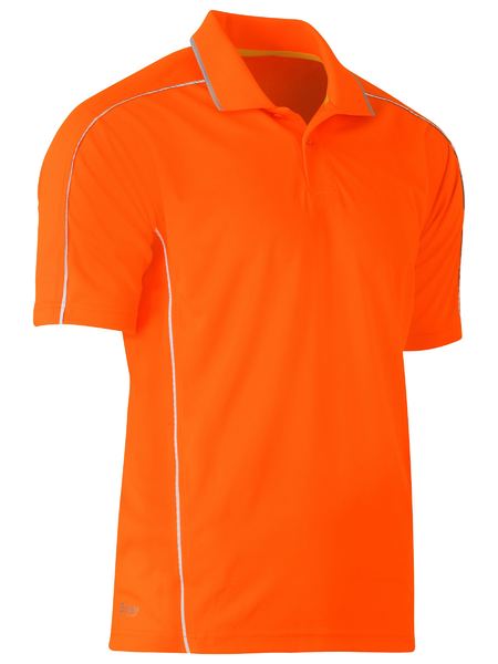 Bisley Cool Mesh Polo With Reflective Piping