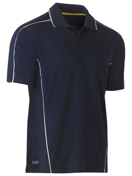 Bisley Cool Mesh Polo With Reflective Piping