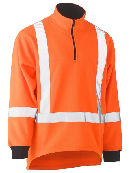 X TAPED TTMC HI VIS POLAR FLEECE 1/4 ZIP PULLOVER