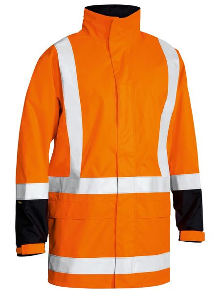 TAPED HI VIS RAIN SHELL JACKET