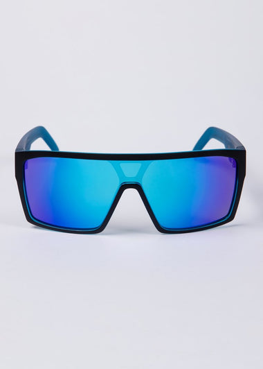 Unit Command Sunglasses - Black/Sky Polarised