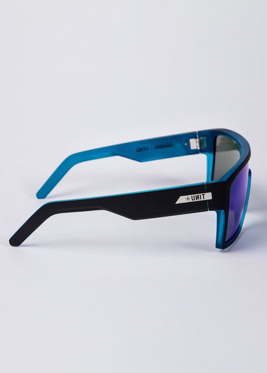 Unit Command Sunglasses - Black/Sky Polarised