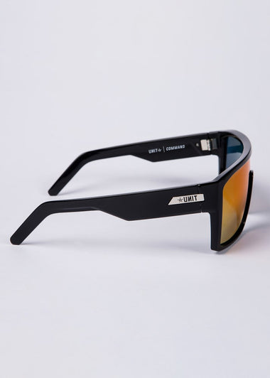 Unit Command Sunglasses - Black Purple Polarised