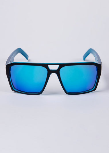 Unit Sunglasses Vault - Matte Black Blue Polarised