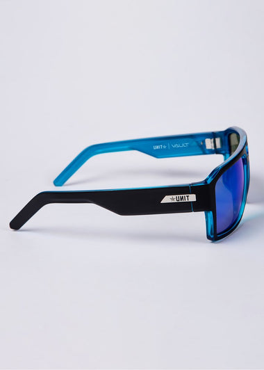 Unit Sunglasses Vault - Matte Black Blue Polarised