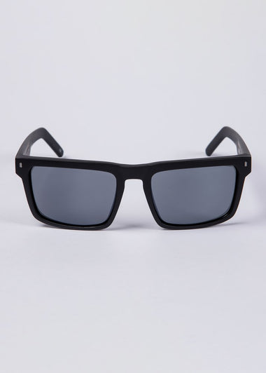 UNIT Primer Sunglasses - Matte Black Grey Polarised