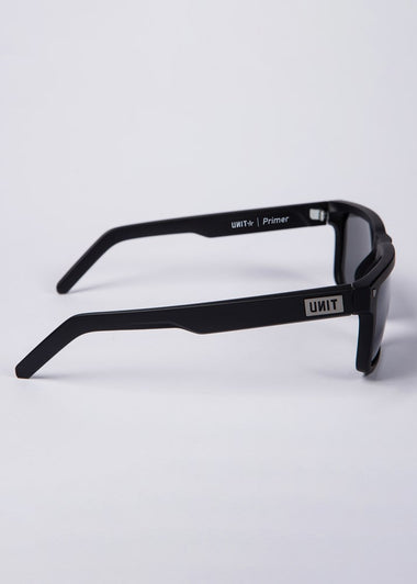 UNIT Primer Sunglasses - Matte Black Grey Polarised