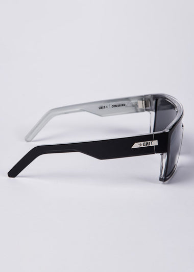 Unit Command  Sunglasses - Black Silver Polarised