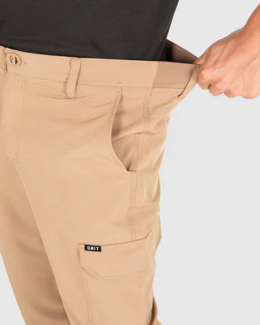 UNIT Mens Demolition Flexlite Cuffed Stretch Cargo Pants