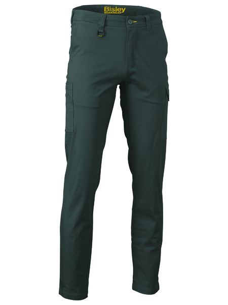 STRETCH COTTON DRILL CARGO PANTS - REGULAR FIT