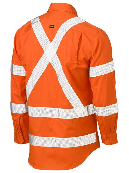 X TAPED BIOMOTION HI VIS COOL LIGHTWEIGHT DRILL SHIRT