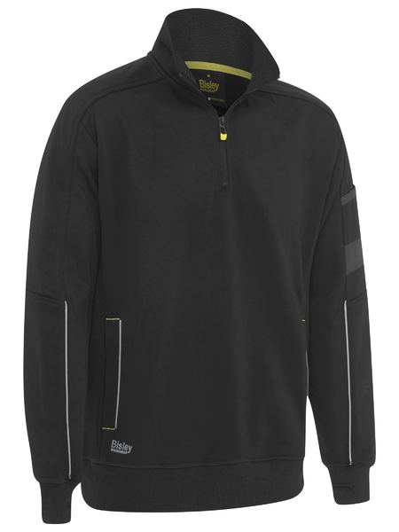 WORK FLEECE 1/4 ZIP PULLOVER WITH SHERPA LINING