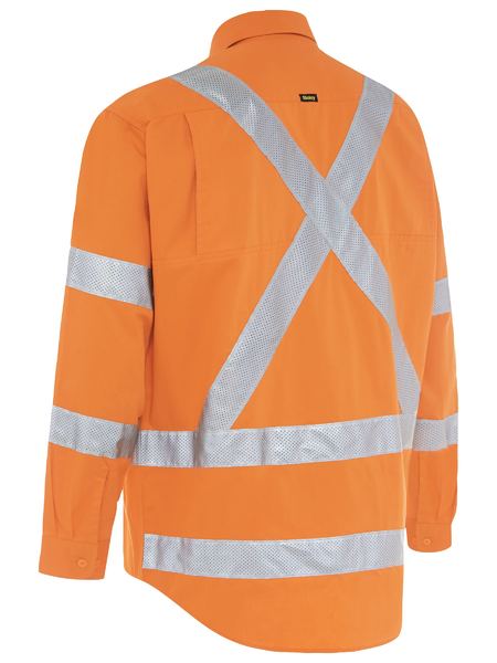 X TAPED BIOMOTION HI VIS COOL LIGHTWEIGHT DRILL SHIRT