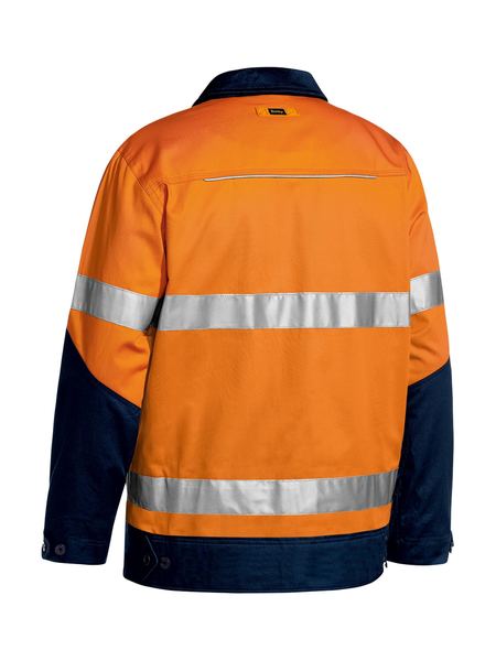 TAPED HI VIS DRILL JACKET WITH LIQUID REPELLENT FINISH