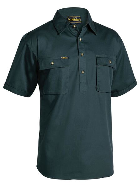 Bisley Closed Front Cotton Drill Shirt