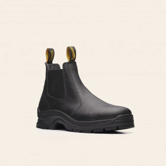 Blundstone Black print leather elastic side safety boot 310