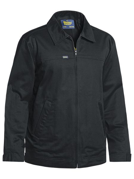 DRILL JACKET WITH LIQUID REPELLENT FINISH