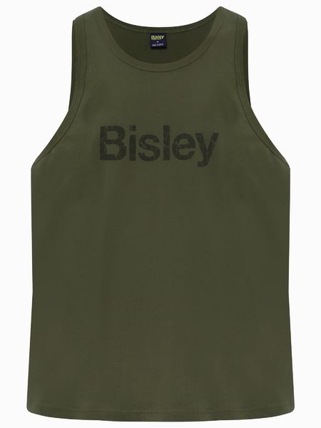 Bisley Men's Cotton Logo Singlet